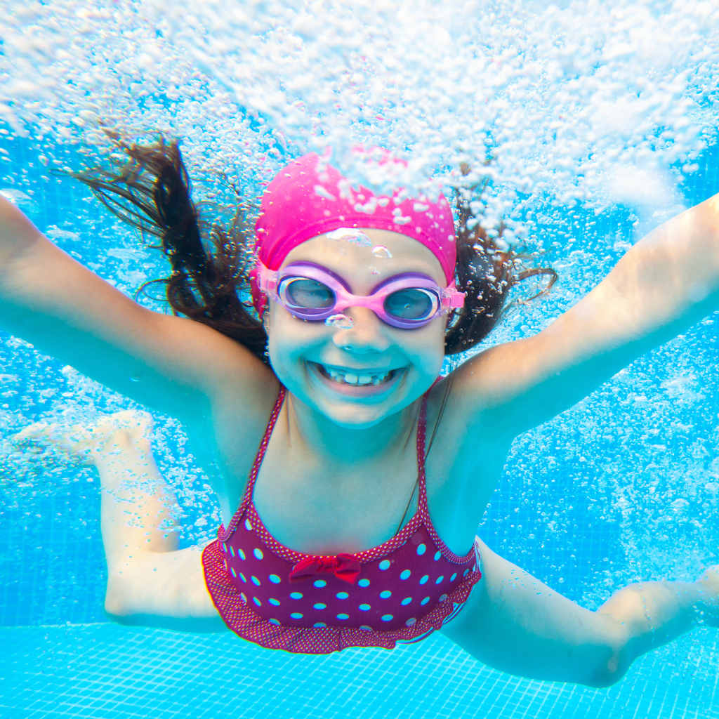 Girl Smiling Underwater