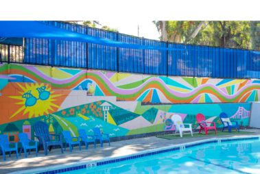 Harriet Plummer Pool with Outdoor Mural