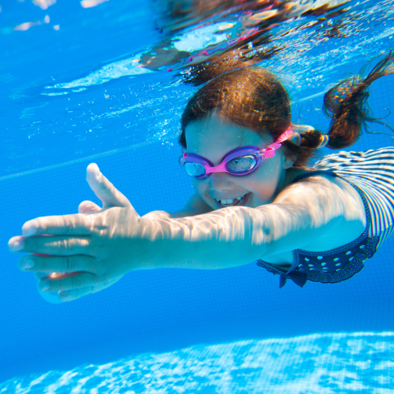 Girl Swimming Underwater